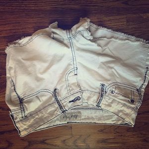 Cut off shorts light blue almost white